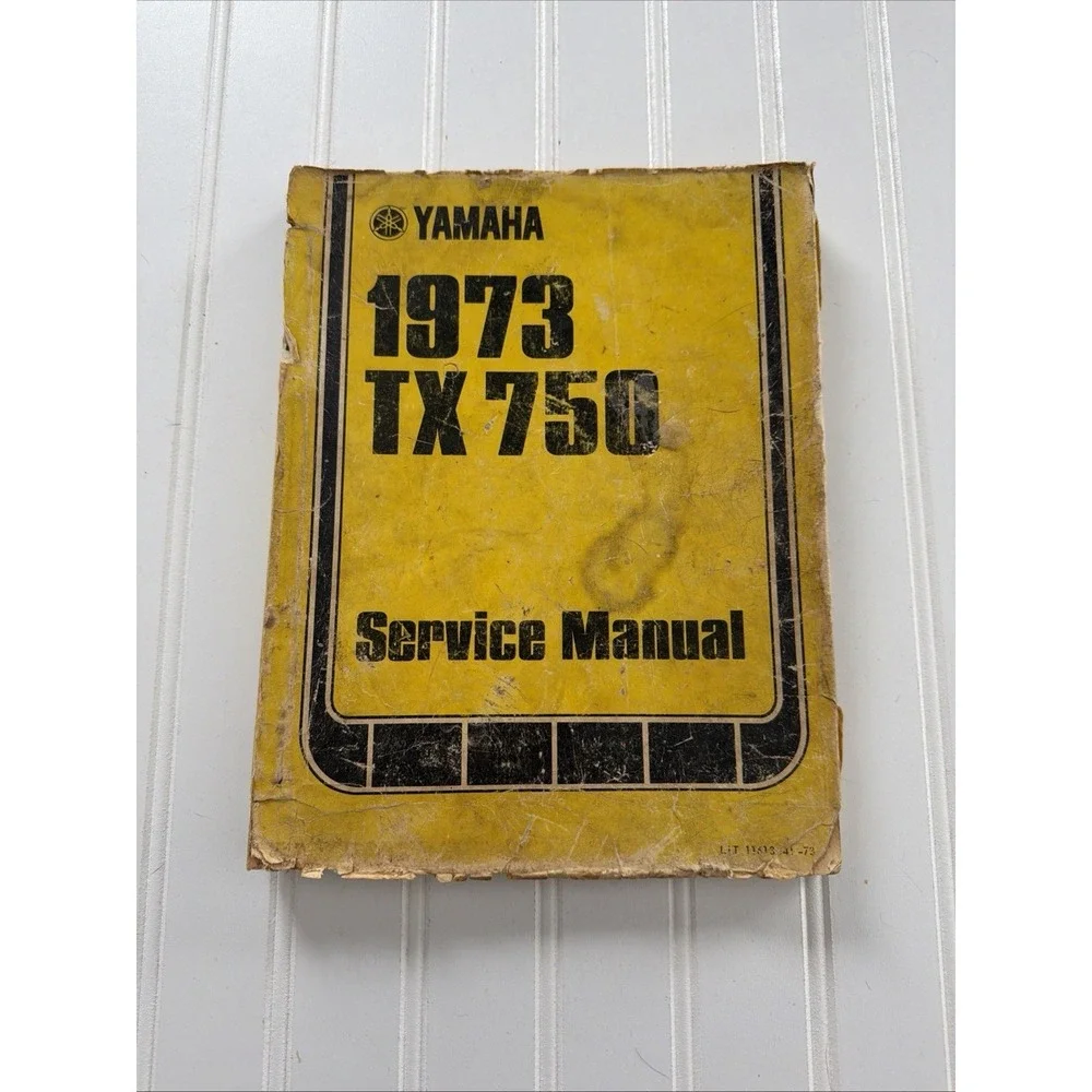 1973‎ Yamaha TX 750 Original Service Manual Book With Owners Manual